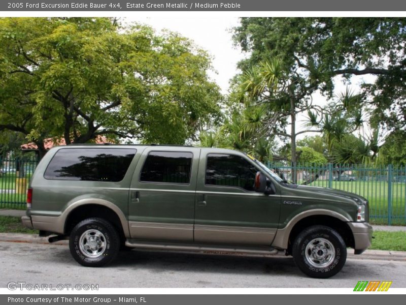 Estate Green Metallic / Medium Pebble 2005 Ford Excursion Eddie Bauer 4x4