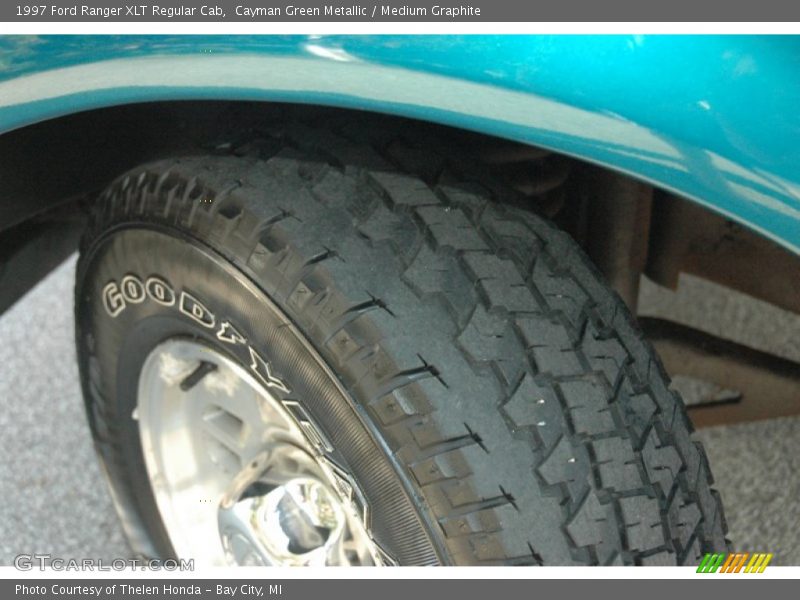 Cayman Green Metallic / Medium Graphite 1997 Ford Ranger XLT Regular Cab