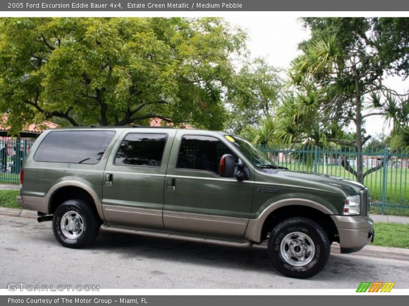 Estate Green Metallic / Medium Pebble 2005 Ford Excursion Eddie Bauer 4x4