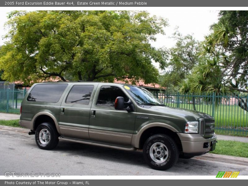 Estate Green Metallic / Medium Pebble 2005 Ford Excursion Eddie Bauer 4x4