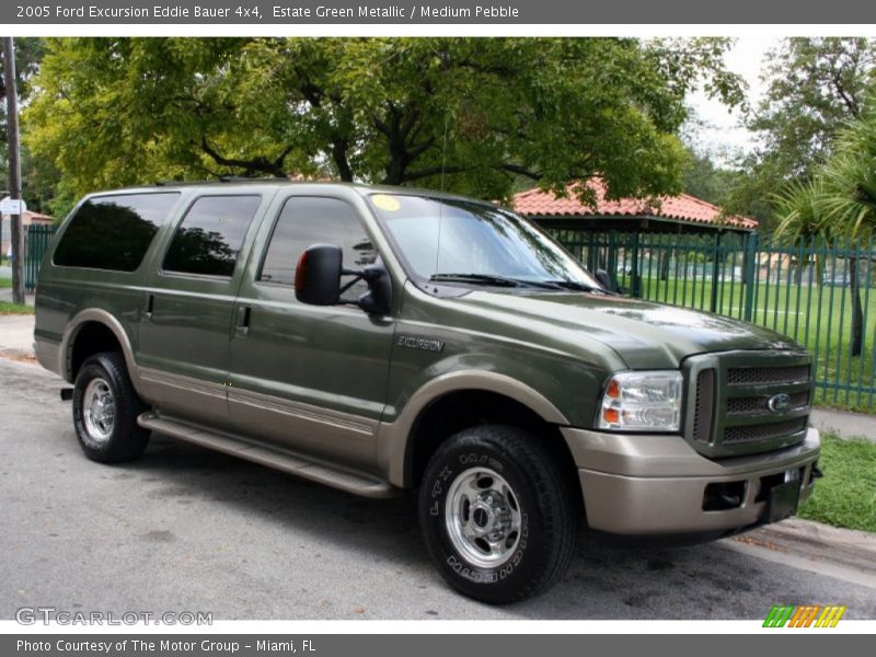 Estate Green Metallic / Medium Pebble 2005 Ford Excursion Eddie Bauer 4x4