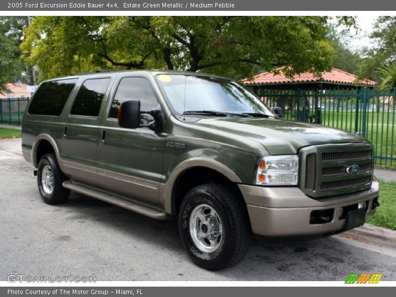 Estate Green Metallic / Medium Pebble 2005 Ford Excursion Eddie Bauer 4x4