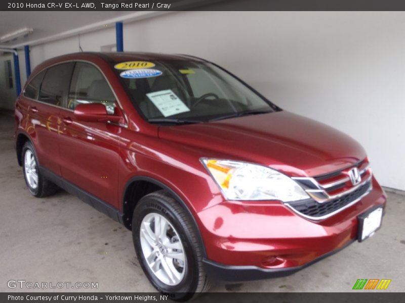 Tango Red Pearl / Gray 2010 Honda CR-V EX-L AWD