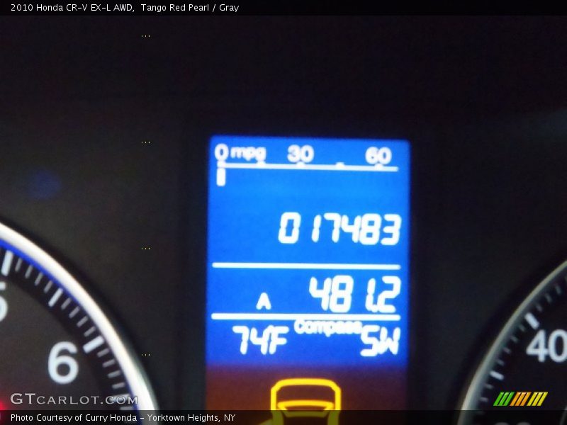 Tango Red Pearl / Gray 2010 Honda CR-V EX-L AWD