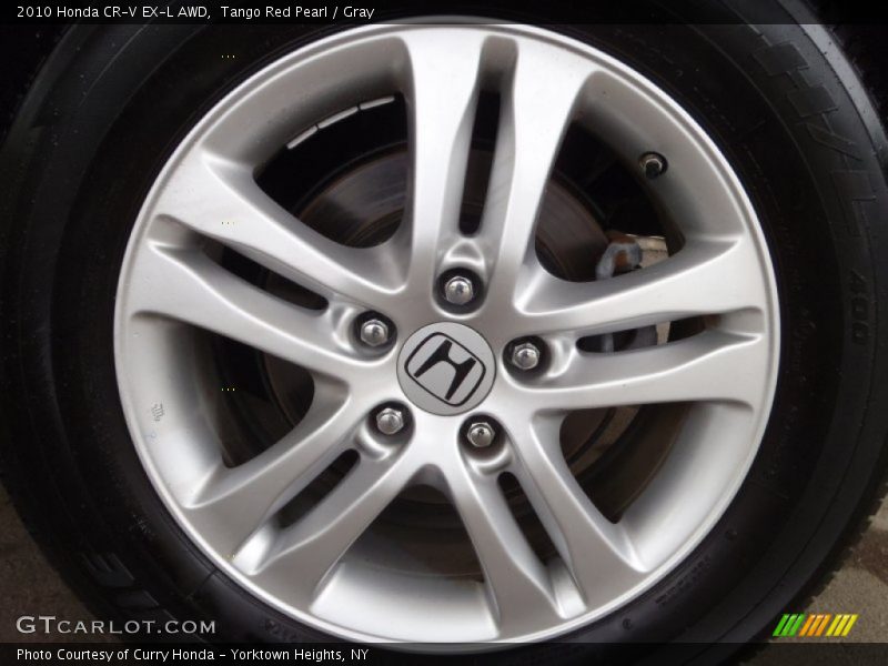 Tango Red Pearl / Gray 2010 Honda CR-V EX-L AWD