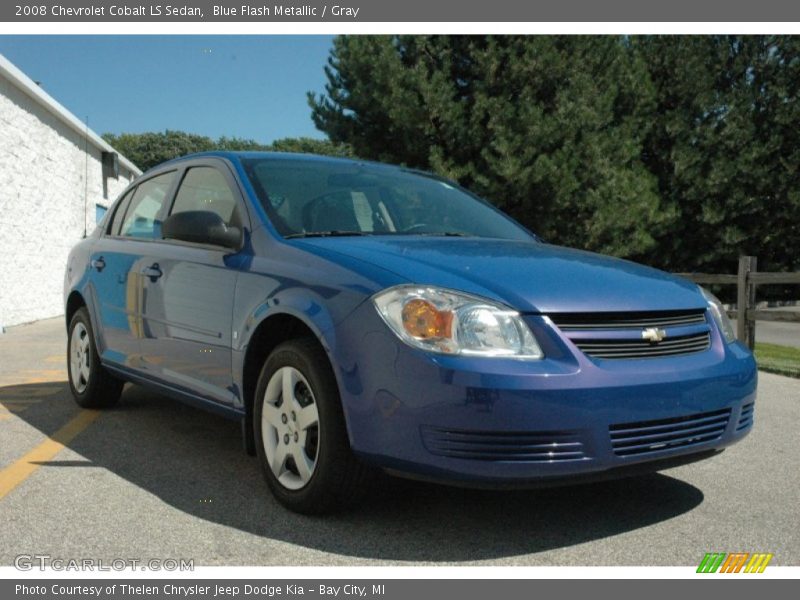Blue Flash Metallic / Gray 2008 Chevrolet Cobalt LS Sedan
