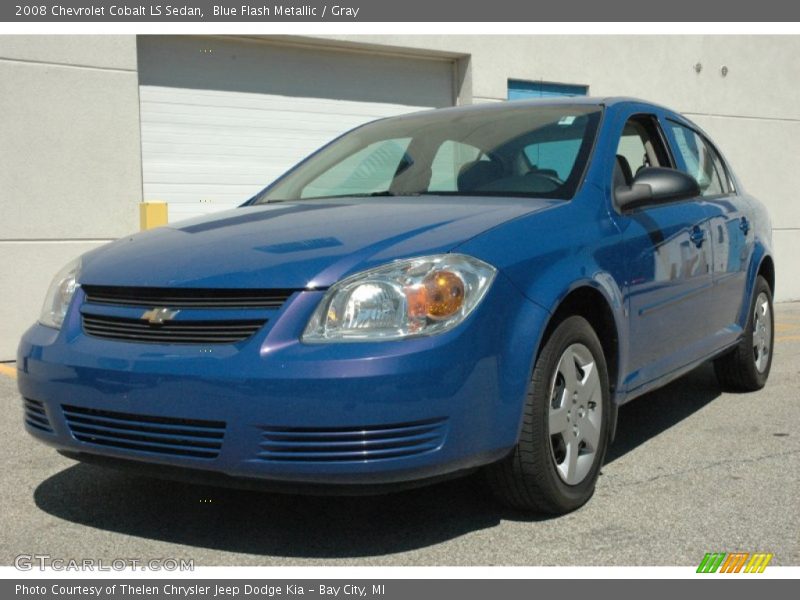 Blue Flash Metallic / Gray 2008 Chevrolet Cobalt LS Sedan