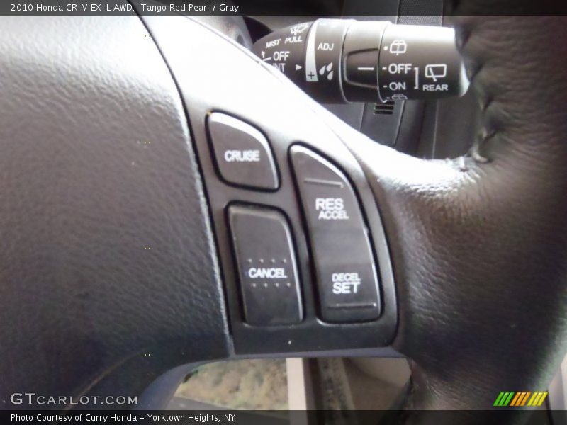 Tango Red Pearl / Gray 2010 Honda CR-V EX-L AWD