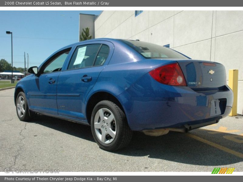 Blue Flash Metallic / Gray 2008 Chevrolet Cobalt LS Sedan