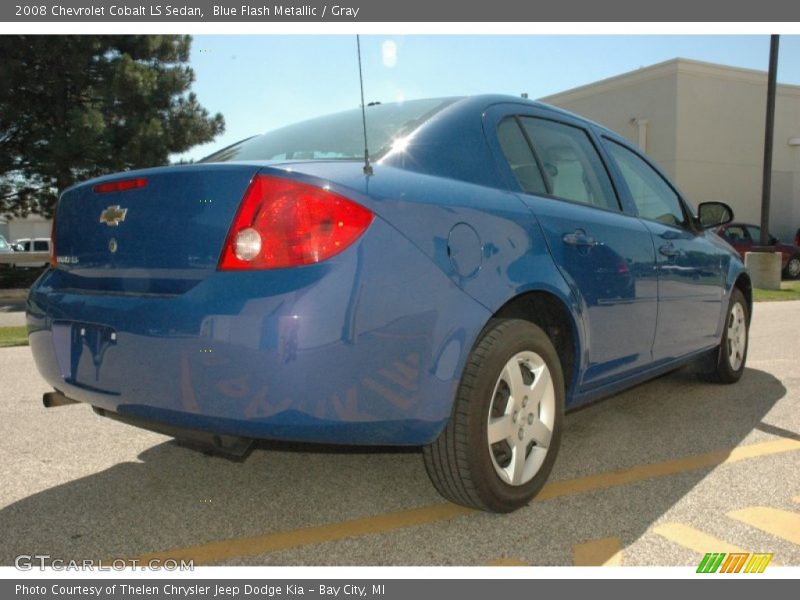Blue Flash Metallic / Gray 2008 Chevrolet Cobalt LS Sedan
