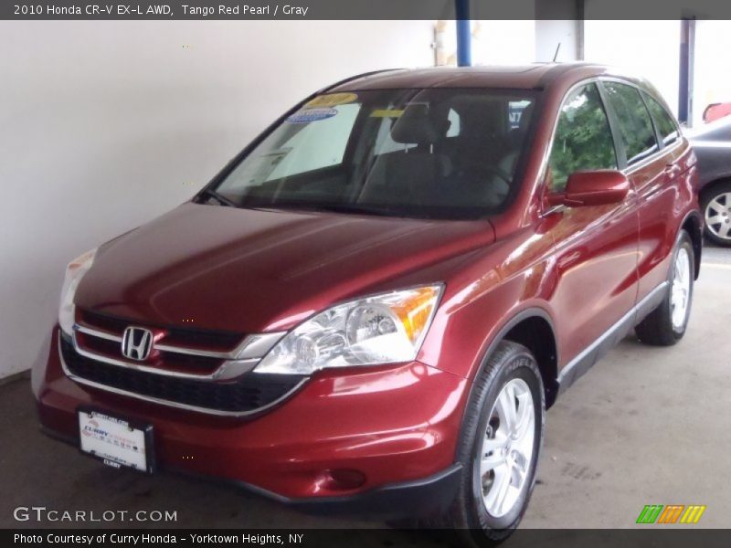 Tango Red Pearl / Gray 2010 Honda CR-V EX-L AWD