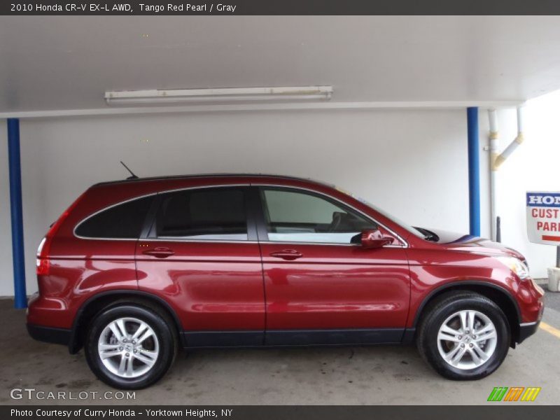 Tango Red Pearl / Gray 2010 Honda CR-V EX-L AWD