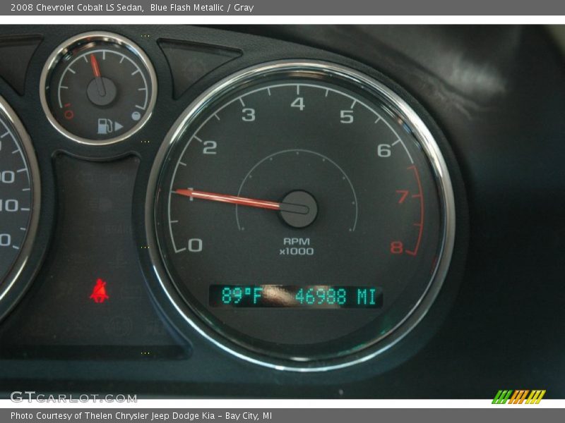 Blue Flash Metallic / Gray 2008 Chevrolet Cobalt LS Sedan