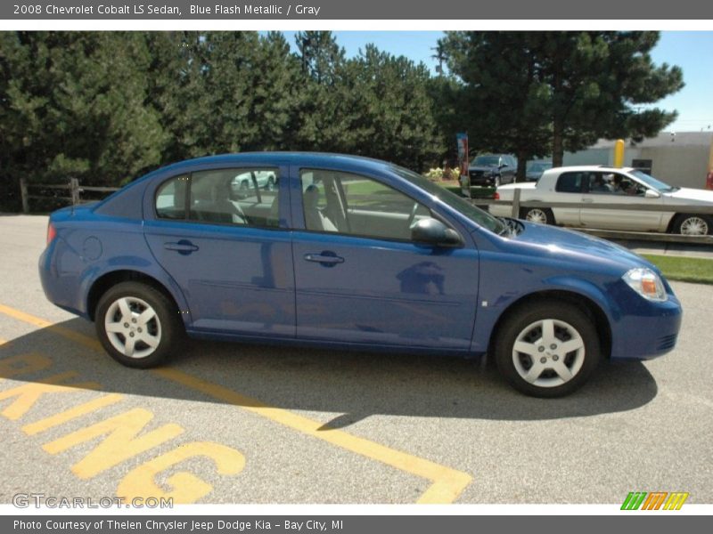 Blue Flash Metallic / Gray 2008 Chevrolet Cobalt LS Sedan