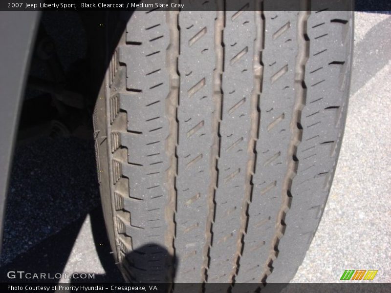Black Clearcoat / Medium Slate Gray 2007 Jeep Liberty Sport