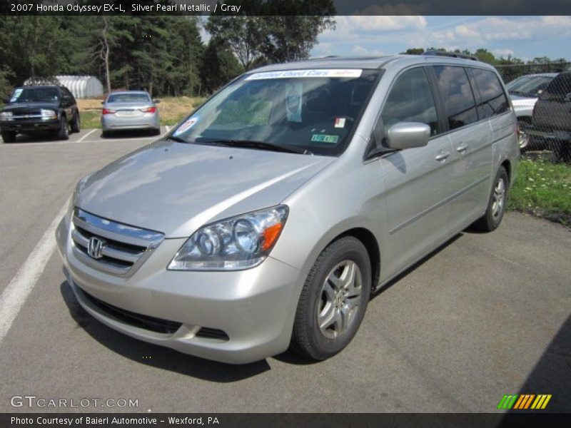 Silver Pearl Metallic / Gray 2007 Honda Odyssey EX-L