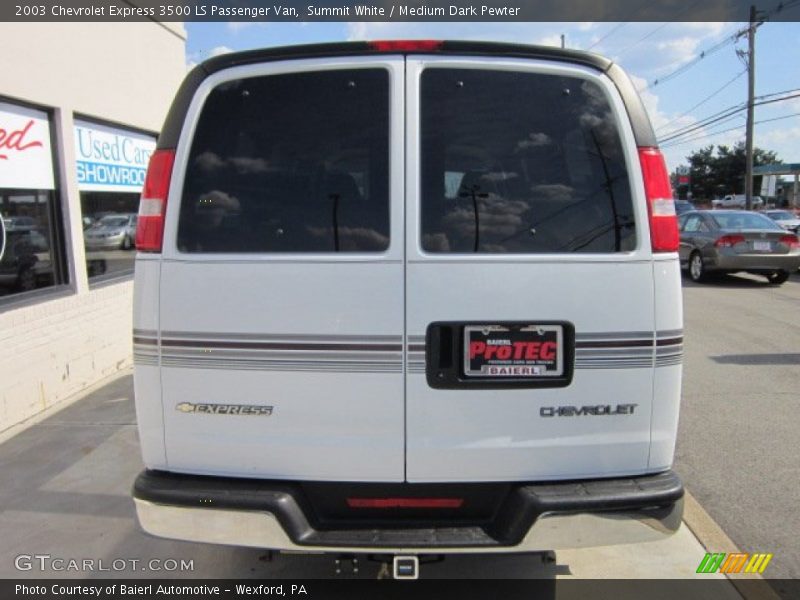 Summit White / Medium Dark Pewter 2003 Chevrolet Express 3500 LS Passenger Van