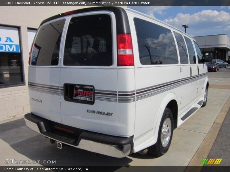 Summit White / Medium Dark Pewter 2003 Chevrolet Express 3500 LS Passenger Van