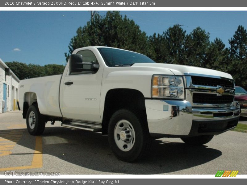 Summit White / Dark Titanium 2010 Chevrolet Silverado 2500HD Regular Cab 4x4