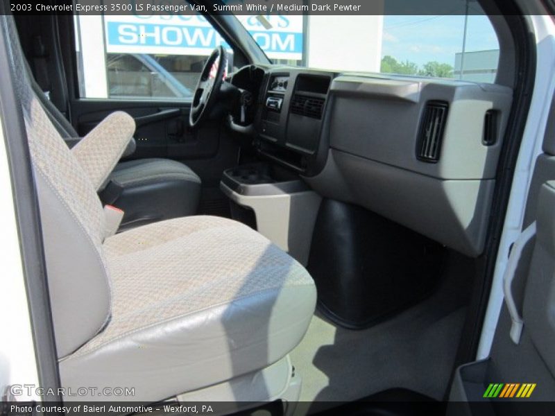 Summit White / Medium Dark Pewter 2003 Chevrolet Express 3500 LS Passenger Van