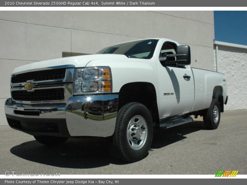 Summit White / Dark Titanium 2010 Chevrolet Silverado 2500HD Regular Cab 4x4