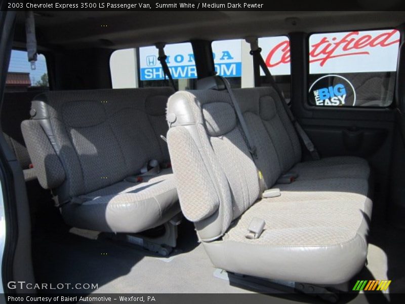 Summit White / Medium Dark Pewter 2003 Chevrolet Express 3500 LS Passenger Van