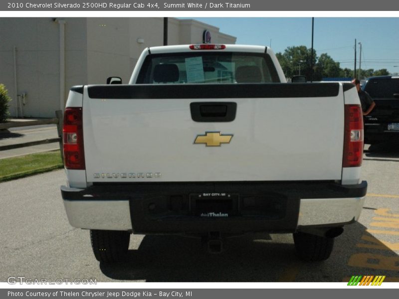 Summit White / Dark Titanium 2010 Chevrolet Silverado 2500HD Regular Cab 4x4