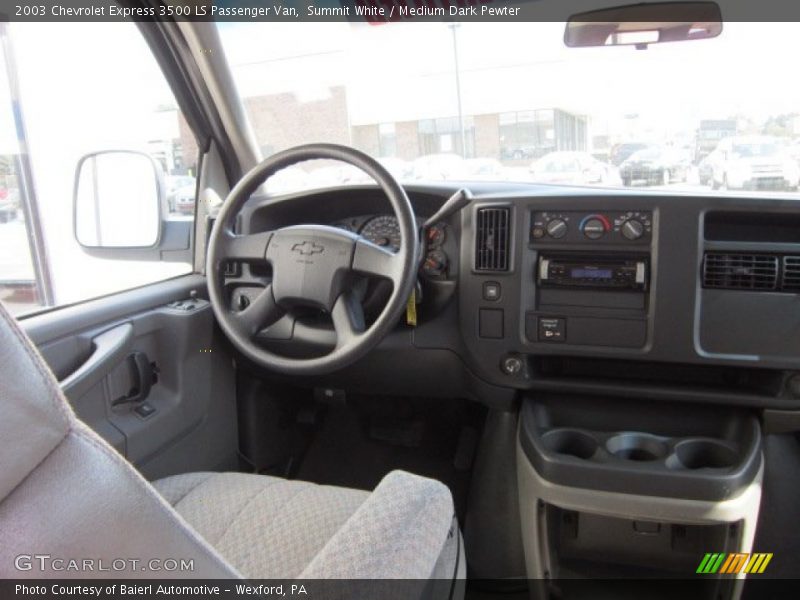 Summit White / Medium Dark Pewter 2003 Chevrolet Express 3500 LS Passenger Van