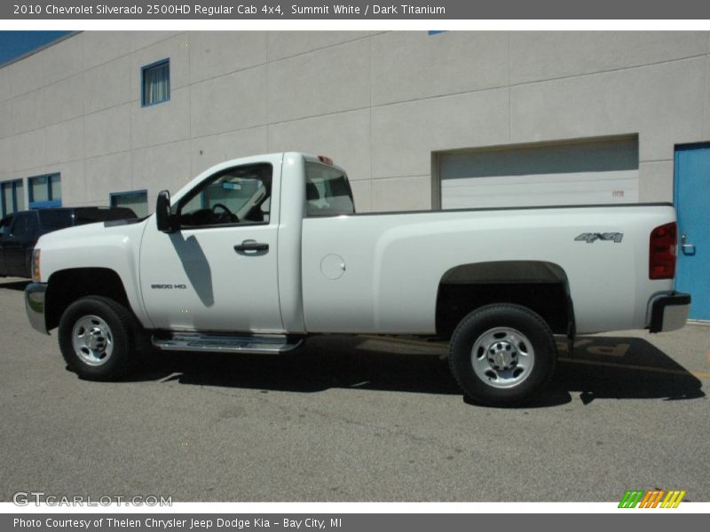 Summit White / Dark Titanium 2010 Chevrolet Silverado 2500HD Regular Cab 4x4