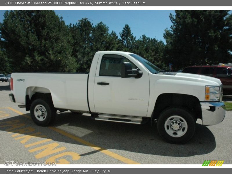 Summit White / Dark Titanium 2010 Chevrolet Silverado 2500HD Regular Cab 4x4