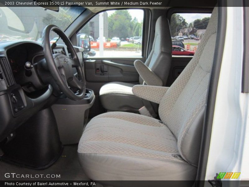 Summit White / Medium Dark Pewter 2003 Chevrolet Express 3500 LS Passenger Van