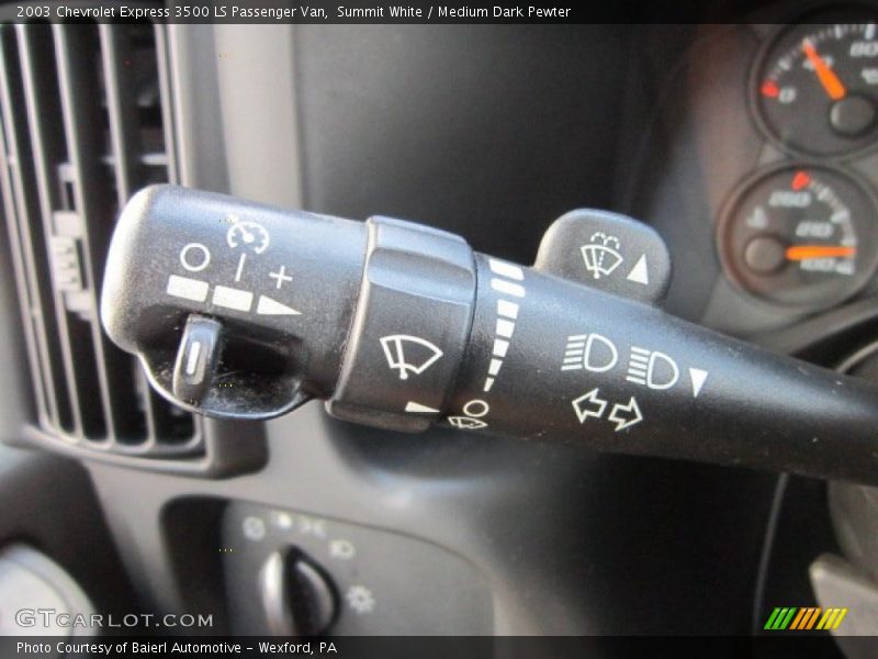 Controls of 2003 Express 3500 LS Passenger Van