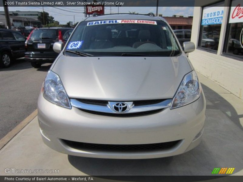 Silver Shadow Pearl / Stone Gray 2006 Toyota Sienna Limited AWD