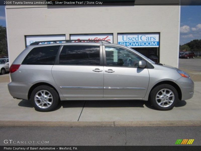 Silver Shadow Pearl / Stone Gray 2006 Toyota Sienna Limited AWD