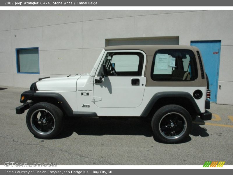 Stone White / Camel Beige 2002 Jeep Wrangler X 4x4