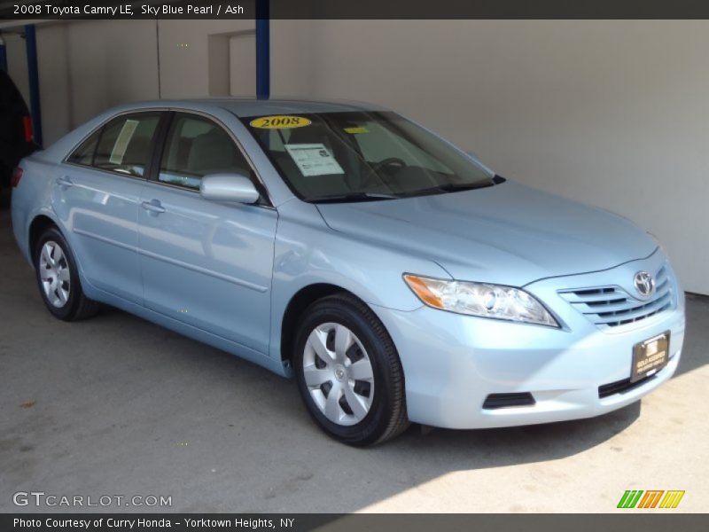 Sky Blue Pearl / Ash 2008 Toyota Camry LE