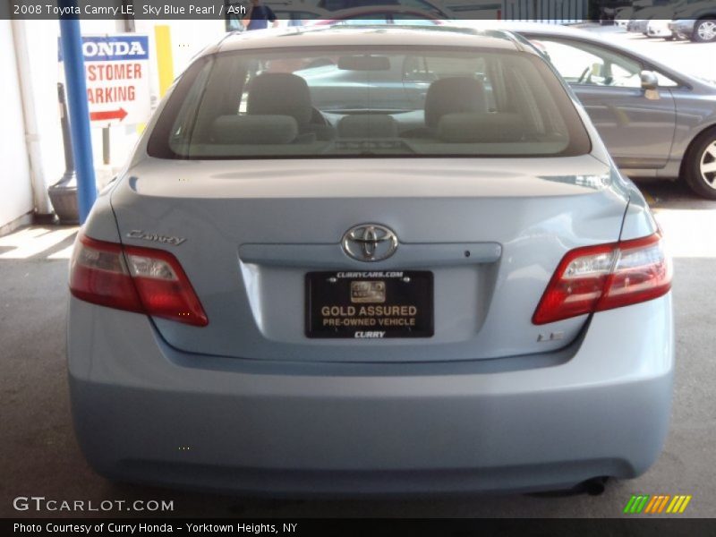 Sky Blue Pearl / Ash 2008 Toyota Camry LE