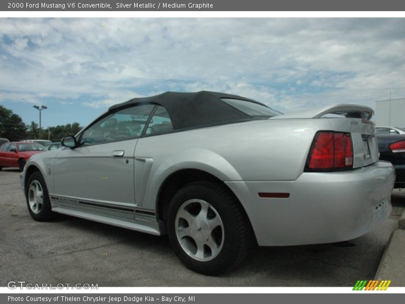 Silver Metallic / Medium Graphite 2000 Ford Mustang V6 Convertible