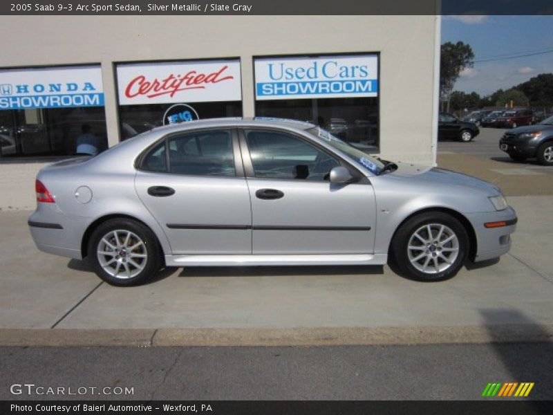 Silver Metallic / Slate Gray 2005 Saab 9-3 Arc Sport Sedan