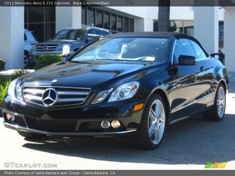 Black / Almond/Black 2011 Mercedes-Benz E 350 Cabriolet