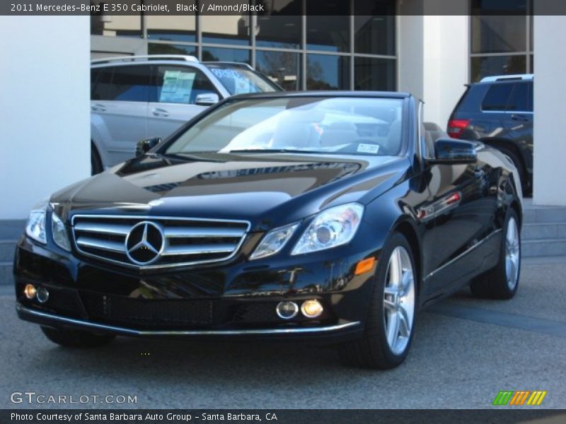 Black / Almond/Black 2011 Mercedes-Benz E 350 Cabriolet