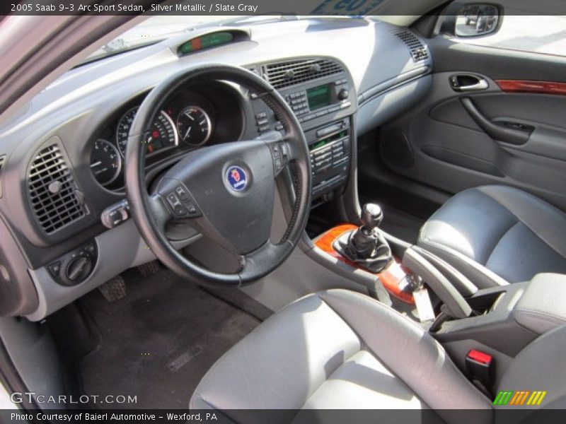 Silver Metallic / Slate Gray 2005 Saab 9-3 Arc Sport Sedan