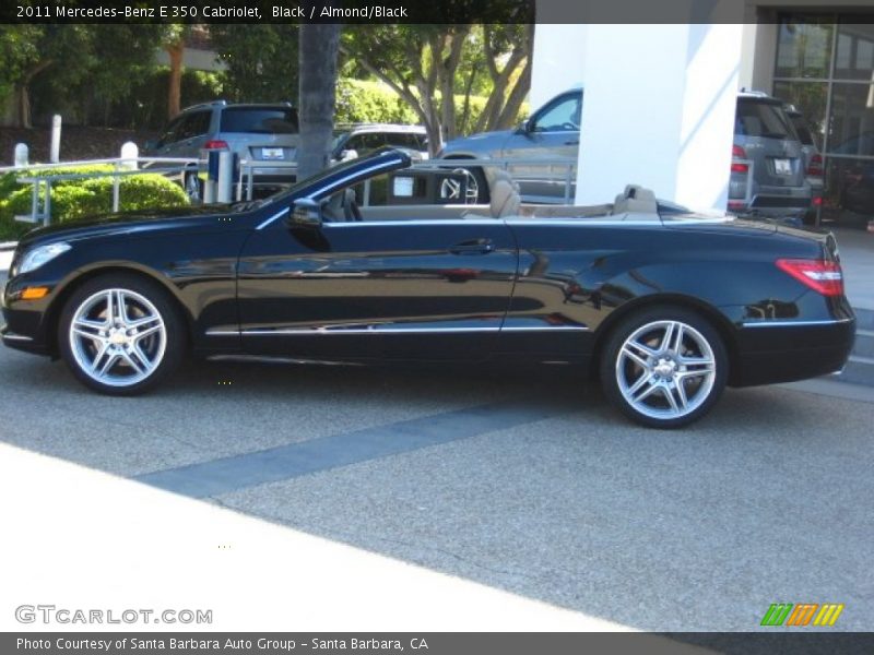 Black / Almond/Black 2011 Mercedes-Benz E 350 Cabriolet