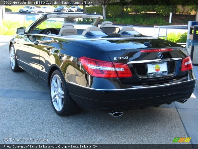 Black / Almond/Black 2011 Mercedes-Benz E 350 Cabriolet
