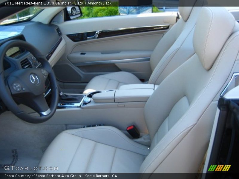 Black / Almond/Black 2011 Mercedes-Benz E 350 Cabriolet