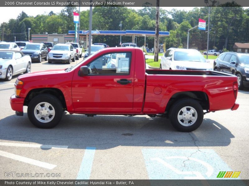 Victory Red / Medium Pewter 2006 Chevrolet Colorado LS Regular Cab