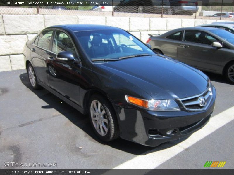 Nighthawk Black Pearl / Ebony Black 2006 Acura TSX Sedan