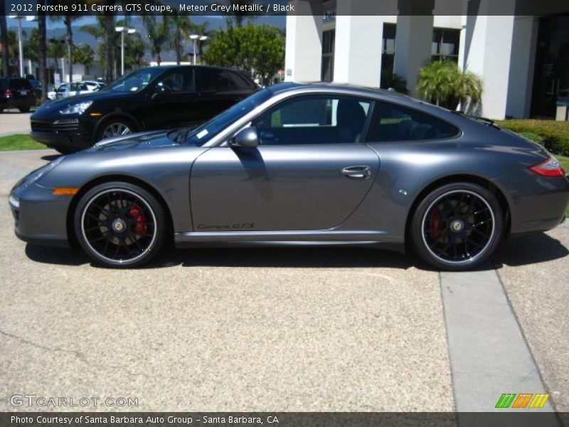 Meteor Grey Metallic / Black 2012 Porsche 911 Carrera GTS Coupe
