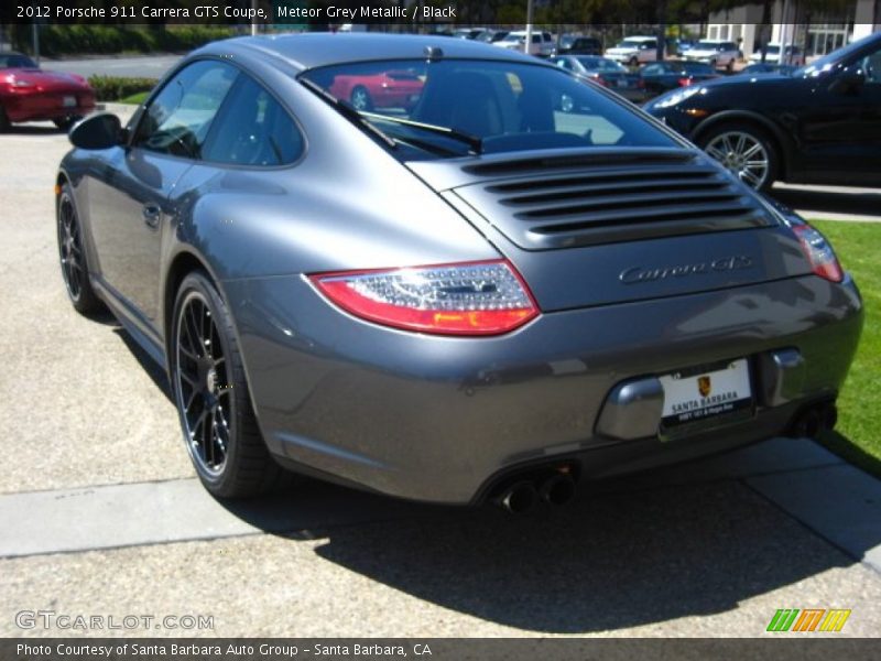 Meteor Grey Metallic / Black 2012 Porsche 911 Carrera GTS Coupe