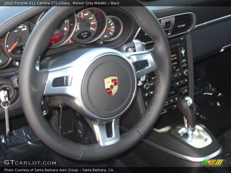 Meteor Grey Metallic / Black 2012 Porsche 911 Carrera GTS Coupe